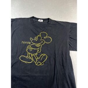 Velva Sheen Shirt Mens 2XL Black Mickey Mouse Florida Graphic Tee Disney